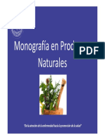 Charla Monografia en Productos Naturales