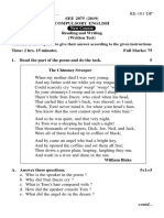 SEE 2075 (2019) Compulsory English Reading and Writing (Written Test)