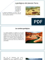 Los Cambios Geológicos Del Planeta Tierra PDF