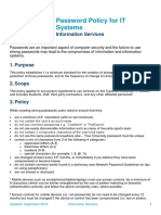 Network Password Policy For IT Systems PDF