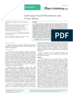 COVID-19 Associated Large Vessel Thrombosis and Ischemic Stroke