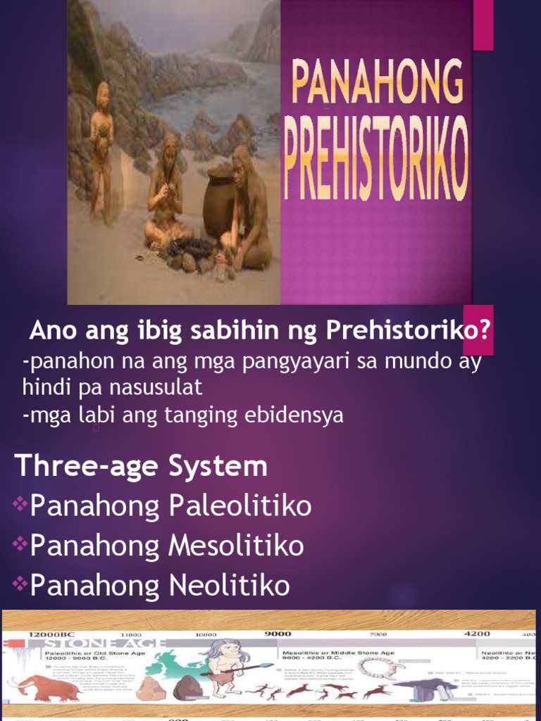 Panahong Prehistoriko Pdf