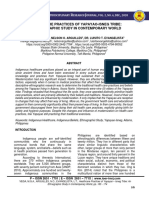 Healthcare Practices of Yapayao - Isneg Tribe An Ethnographic Study in Contemporary World