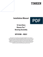 Timken 12-Inch Bore Sheave Pac Bearing Assembly Installation Manual