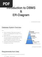 Introduction To DBMS & ER-Diagram: Rishu Gupta & Manish Srivastava