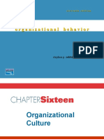 Chapter 16 - Organizational Culture