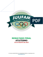 ATLETISMO - Resultado Final - XIII JUUFAM 2019 PDF