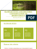 Ramsar Sites and Historic Conservation of Biodiversity