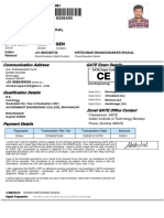 GATE 2021 Application Form for Sparsh Kirtikumar Shukal