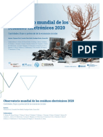 Observatorio Mundial de Los Residuos Electrónicos 2020 - UNU 2020