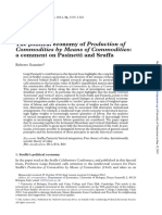The Political Economy of Production of A Comment On Pasinetti and Sraffa
