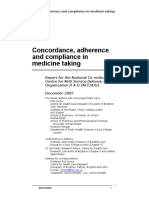 Concordance Adherence and Compliance in Medicine Taking PDF