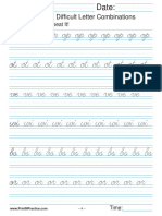 Cursive Writing Difficult Letter Combinations 4 PDF