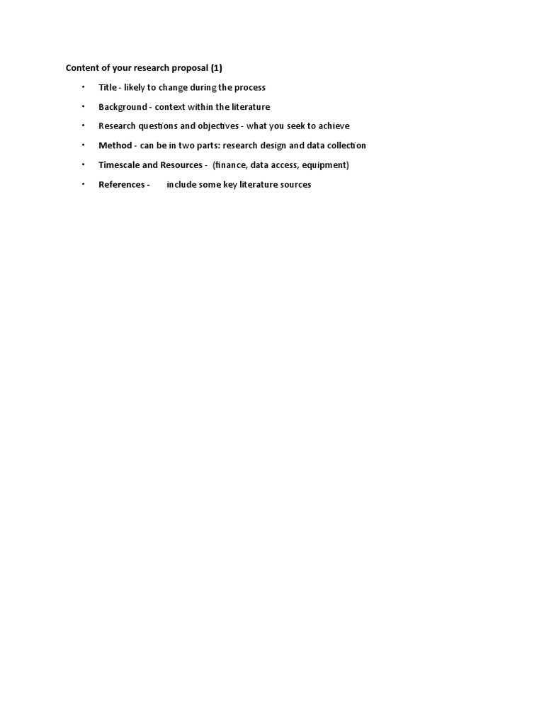 Research Proposal Structure Guide | PDF | Career & Growth | Art