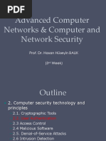 Advanced Computer Networks & Computer and Network Security: Prof. Dr. Hasan Hüseyin BALIK (3 Week)