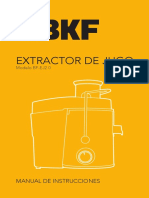 Extractor de Jugo BF EJ2.0_Manual
