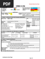 Virex II 256 Safety Data Sheet | PDF | Dangerous Goods | Hazardous Waste