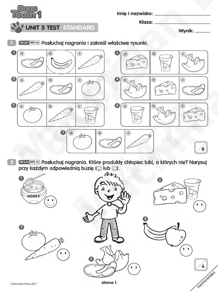 Bugs Team 2 Unit 1 Testy Pdf
