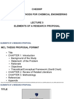 3 Elements of A Research Proposal