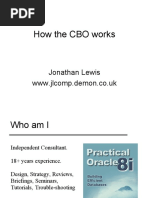 How The CBO Works: Jonathan Lewis WWW - Jlcomp.demon - Co.uk