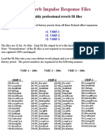 VS8F Reverb IR User Guide PDF