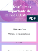 El desafío mas importante de mi vida Oriflame