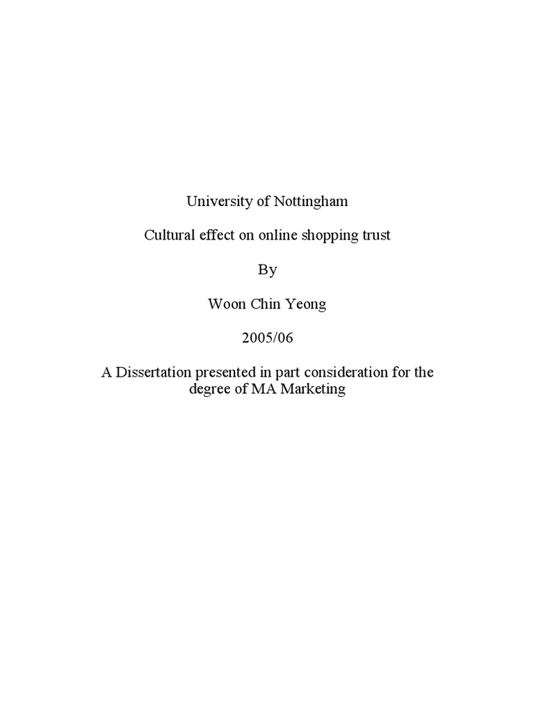 Cultural Effect On Online Shopping Trust | PDF | Online Shopping ...