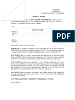 Allotment Letter | Environmental Law | Private Law
