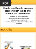 Presentation On Moodle Engagement