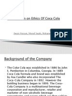 Presentation On Ethics of Coca Cola Slides