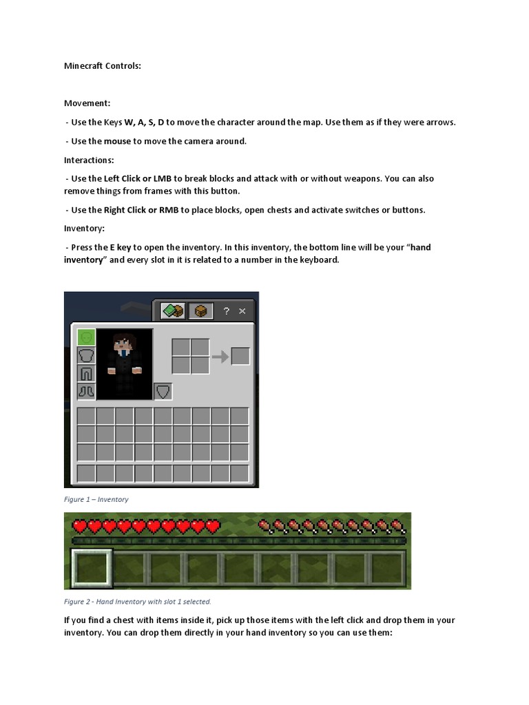 Minecraft Controls Guide | PDF