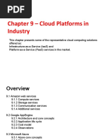 Chapter 9 - Cloud Platforms in Industry