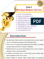 Merchant Bankers Services: Unit 3