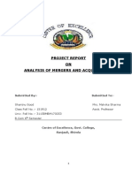 Project Report ON Analysis of Mergers and Acquisitions