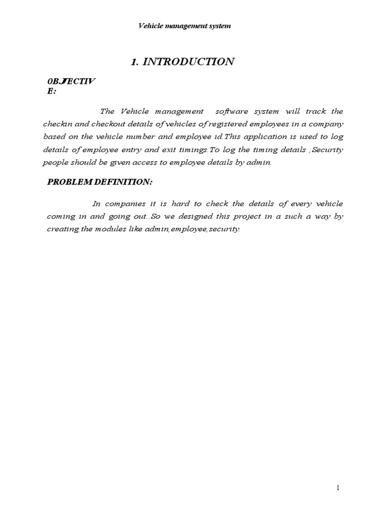 Objectiv E:: Vehicle Management System | PDF | Anonymous Function ...