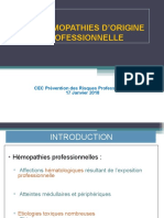 Hemopathies D'origine Professionnelle