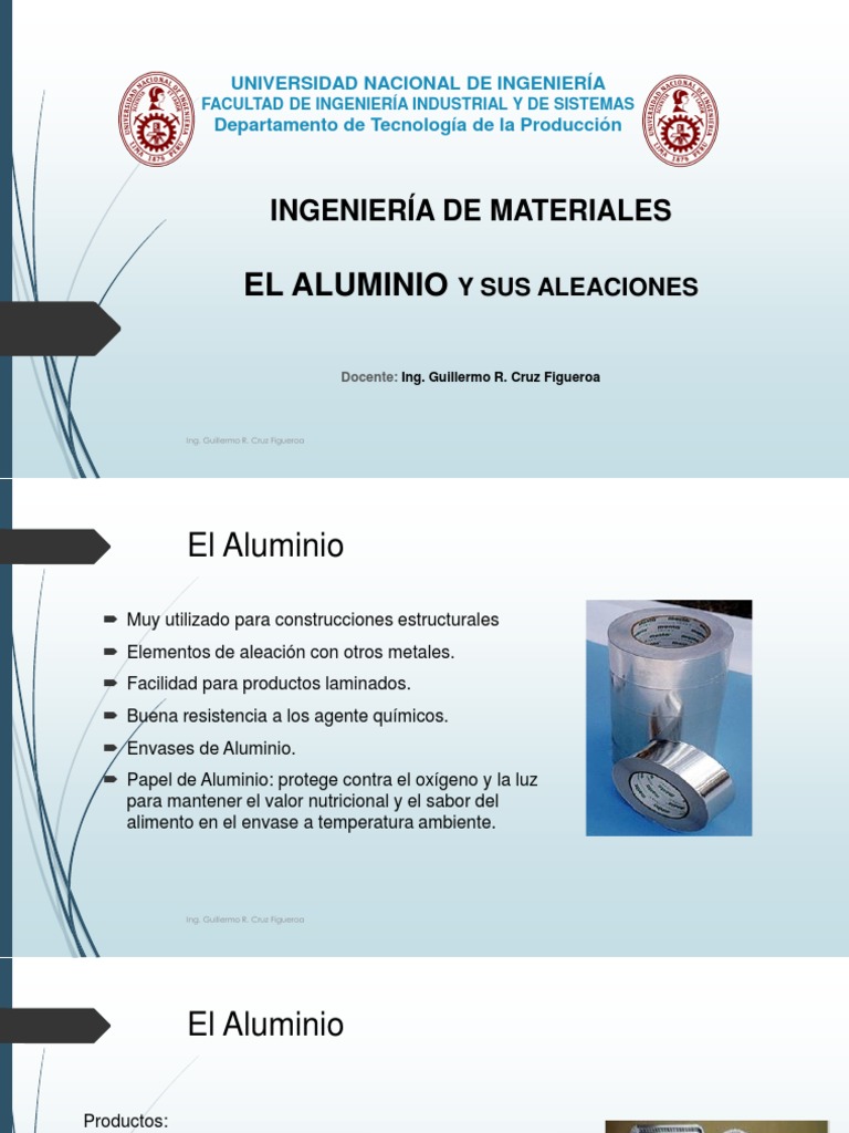 S11. El Aluminio y Aleaciones 20-2 | PDF | Aleación | Aluminio