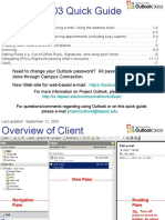 Outlook 2003 Quick Guide Overview