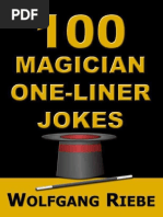 100 Magician One-Liner Jokes by Wolfgang Riebe