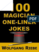 100 Magician One-Liner Jokes by Wolfgang Riebe