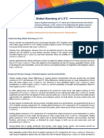 An IPCC Special Report On The Impacts of Global Warming of 1.5°C