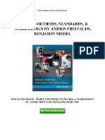 Niebels Methods Standards Work Design by Andris Freivalds Benjamin Niebel PDF