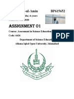 Assignment 01: Hafiz Noor-ul-Amin BP615652