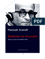 Arendt, Hannah - Eichmann la Ierusalim. Raport asupra banalitatii raului v.1.0