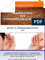 Barriers of Communication