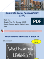 Block 4 - The Concept of CSR
