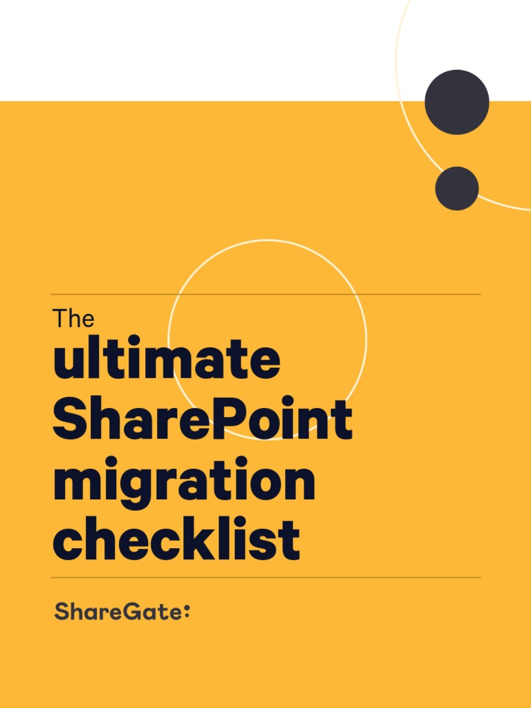SharePoint Migration Checklist Guide | PDF | Share Point | Office 365