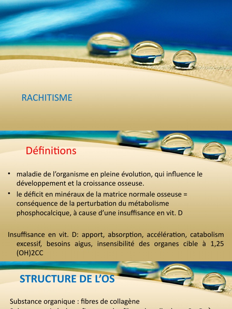 54 - Rachitisme | PDF | Vitamine D | Calcium