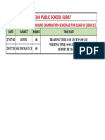 Class 7 Revised PT 1 Exam Schedule PDF