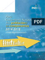 Documento de Crecimiento Natural de La Poblacion 2014-2018 a Nivel Departamental